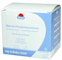 Vlieskompressen 5x5 cm steril 6fach, 25X2 St