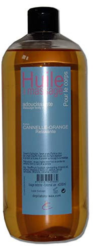 Storepil - Huile de massage Adoucissante - Parfum Cannelle Orange - 1 litre