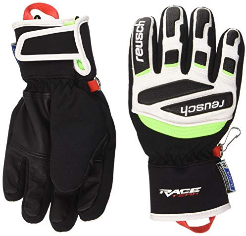 Reusch Prime Race R-TEX XT Junior Manique Enfant, Noir/Blanc/Vert Fluo, 5
