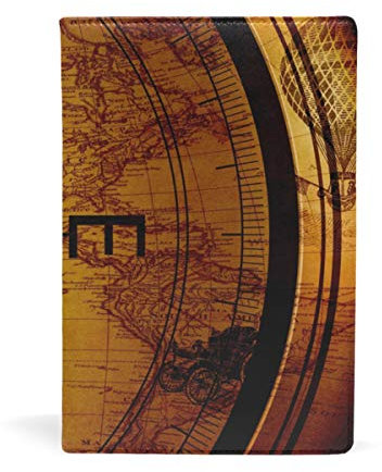 Buchumschläge Karten-Kompass, personalisierbar, Jumbo-Größe, dehnbarer Buchumschlag bis 22 x 14,5 cm
