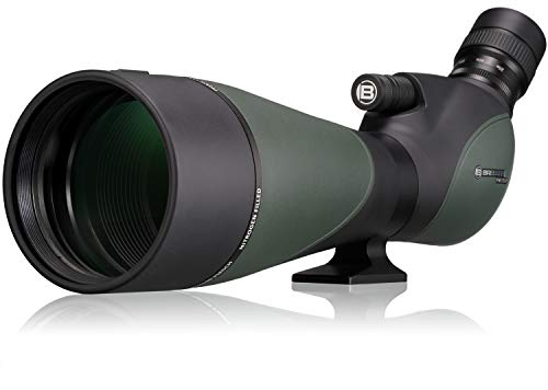 Bresser Spektiv Pirsch 25-75x100 Gen. II mit Deluxe 10:1 Fokus, hochwertiger Phasenvergütung und Stickstoff gefülltem Wasserdichten Gehäuse, grün