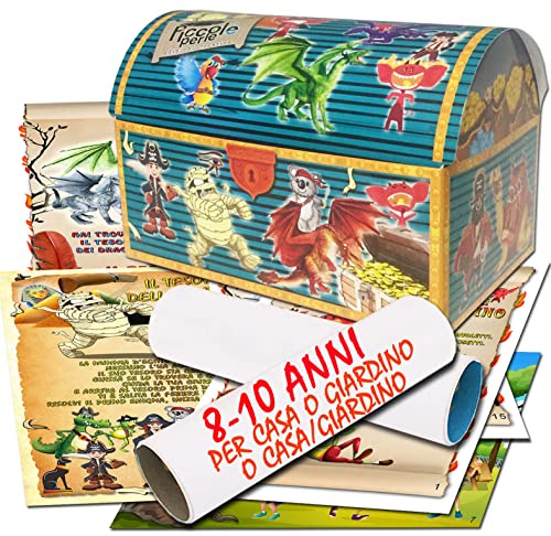 Caccia al tesoro dei mostri in scatola per casa o giardino o casa/giardino 8-10 anni - per feste di compleanno - giochi per bambini