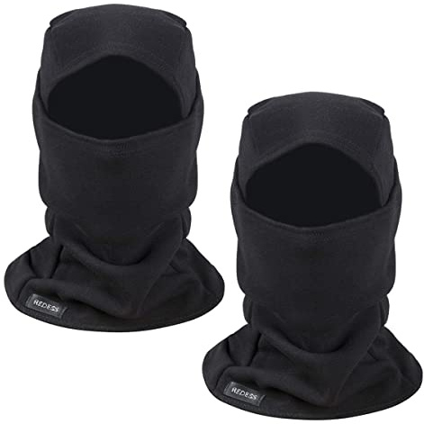 REDESS Warm Fleece Balaclava Windproof Ski Mask Cold Weather Face Mask Motorcycle Balaclava Hood Warmer Winter Sports Cap