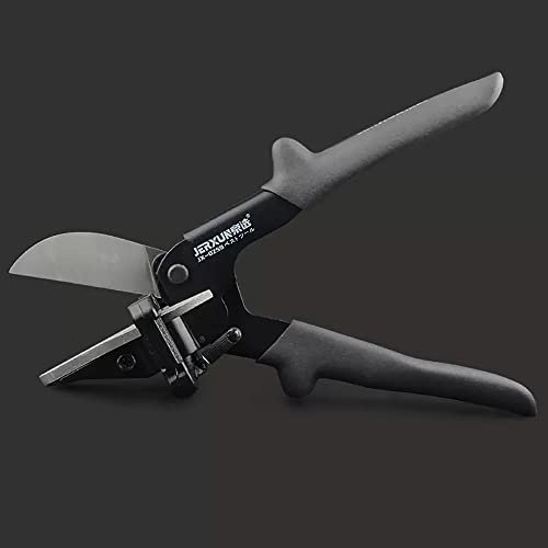 Toplionace Multifunktionale PVC Kabelkanal Schneideschere, 45° Holzbearbeitungs Streifenschneider PE Kunststoffrohr Schlauch Kantenbandschere