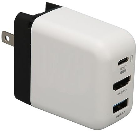 Adattatore per Caricabatterie Dock 3 in 1 per Switch, Ricarica Rapida PD 36 W FINO A 4K UHD 60 Fps, Porta HDMI USB A 2.0 USB C 3.1, Docking Station per Switch OLED (Spina UE)