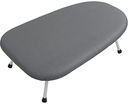 JEOZBM ASSE da Stiro Piccolo, ASSE da Stiro Pieghevole Compatto e Salvaspazio, Piastra di Appoggio per Ferro da Stiro a Vapore Portatile per Lavanderia Domestica(60cm-Argento)