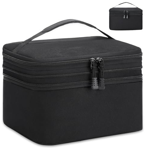Bolsa Nevera Nevera portatil pequeña - Bolsa Termica Porta Alimentos,Bolsa Nevera Expansible,Impermeable Prueba de Fugas Isotermica Nevera Portatil, Bolsa Comida Trabajo Exterior Playa,Negro