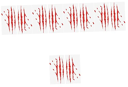 ULTECHNOVO 10hojas Calcomanías De Garras De Sangre para Autos Pegatinas Reflectantes para Faros y Luces Traseras De Decoración Creativa para Modificar Tu Vehículo