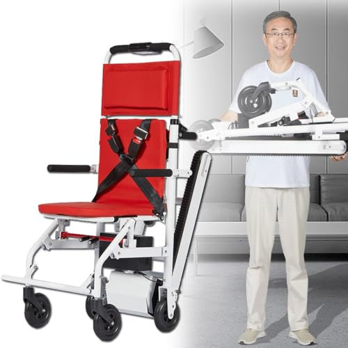 Sackkarre Treppensteiger Elektrisch,Electric Stair Climber Aus Aluminiumlegierung,Zusammenklappbarer Treppensteiger,Rollstuhl Für Behinderte Ältere Menschen,Treppenmobilitätshilfe A
