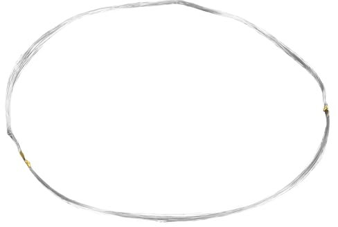 QUARKZMAN 38 Calibre Alambre De Acero Inoxidable De 0.1 mm 10 m/33 Pies Alambre Artístico Suave Para Escultura Resistente A La Descoloración Para Fabricación De Joyas Abalorios, Plata