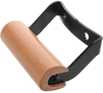 Universal Wood Double-Hole Pot Side Handle Replacement Iron Accessory | Heat-resistant Design, One Set for Cookware, Secure Ear-style Fitting for Cooking Use