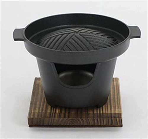 Parrilla para barbacoa al aire libre interior barbacoa de carbón doméstico individual mini mesa de barbacoa cocina coreana plato antiadherente hotel teppanyaki