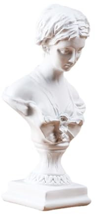 MAGICLULU Venere Avatar figura statua della dea donna busti piccolo Statua del busto in resina Decorazione domestica famosa scultura ritratto statua in resina decorazione dell'ufficio bianca