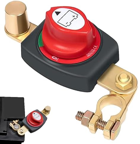 Batterie Trennschalter 12v mit Erhöhte Batteriepole, Batterietrennschalter12v-48v,Batteriehauptschalter,Trennschalter Wasserdicht,für Auto,Motorrad, Marine, Boat,Caravan,Yacht (B)