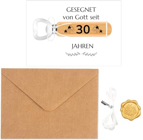 Cadeau d'anniversaire 30 ans pour homme, décapsuleur x 1 carte « Voulez-vous devenir mon parrain », 1 enveloppe, 1 cadeau amusant pour homme de 30 ans, pour homme