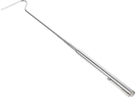 WEKAMOS Retractable Stainless Steel Snake Hook Extendable Snake Catcher Tool for Safe Handling Outdoor Adventures Travel Fieldwork
