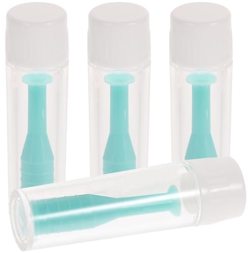 HAMPPLIES 4 Pièces Kit Ventouse Lentilles de Contact Silicone avec Étui Outils Insertion et Retrait Anti-dérapants pour Lentilles Rgp et Dures Accessoires Pratiques pour Voyage et Usage