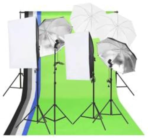 Generico Kit per Studio Fotografico con Set Luci, Fondale e Riflettore,Studio Foto,Fotografia,Illuminazione e Studio,Luci e Flash da studio-3094734