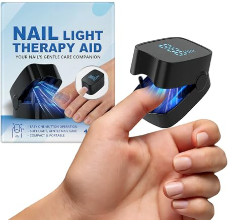 Dispositivo Di Illuminazione Per Unghie Strumento Ricaricabile Sicuro | Dispositivo a Luce per Ispessimento Ungueale Per Donne E Uomini Con Unghie Discolorate E Ispessite Dei Piedi E Delle Mani