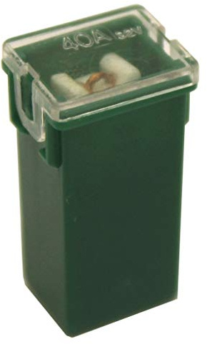 All Trade Direct 2 X 40 Amp Green Pal Pacific Type J Case Cartridge Female Slow Blow Fuse 40A