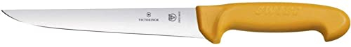 Victorinox Swibo Küchenmesser, Stechmesser, Extra Scharfe Klinge, Signalfarbe, Sicherheitsgriff, Spülmaschinenfest