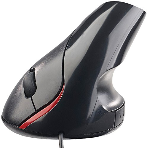 Souris optique USB verticale et ergonomique 1600 dpi 5 boutons - Filaire