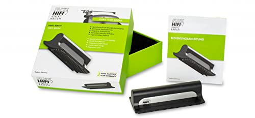FLUX-Hifi Flux-Brush Schallplattenbürste kombiniert mit Samtpads und Karbonfaserbürste