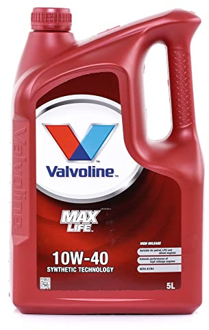 Valvoline Motoröl 10W-40 MaxLife Teilsynthetiköl Motor Öl ACEA A3/B4 API SN API CF 5L Kompatibel mit VW Golf 7 Schrägheck 5G1, BQ1, BE1, BE2 Golf 4 Schrägheck 1J1 Golf 6 5K1 Golf 5 Schrägheck 1K1