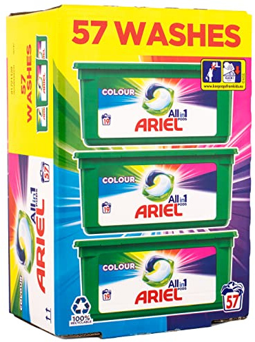 Ariel All in 1 Liquid Detergent Pods 58's Colours