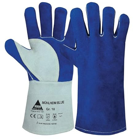 Schweißerhandschuhe Mühlheim Blue HASE 6 Paar 12