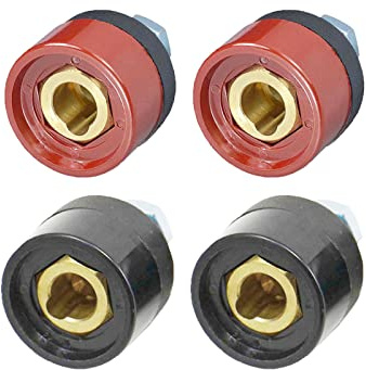 RIVERWELD Cavo di saldatura TIG Pannello Connettore-spina DKZ10-25 200Amp Raccordo rapido 4 pezzi