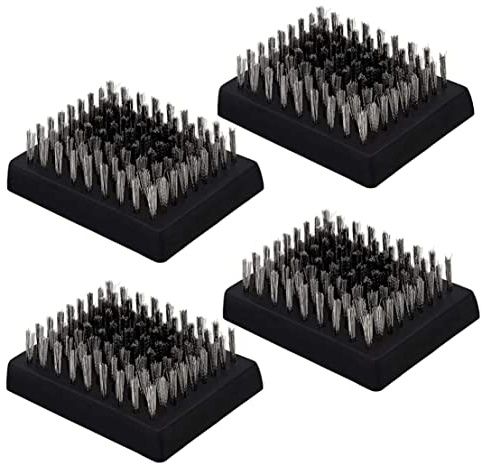 Grillbürste BBQ Pinselkopf Grillbürsten Ersatzköpfe Draht Borstenborstenreinigung Pinselköpfe BBQ Reiniger 4pcs