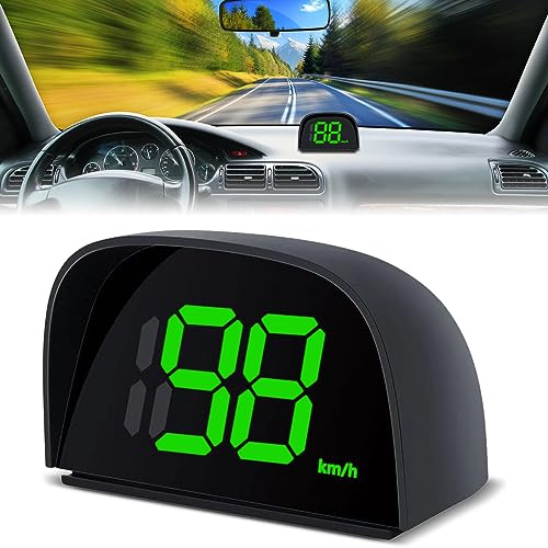Nizirioo : Compteur de vitesse numérique universel HUD pour voiture, moto et vélo, écran de 2 pouces, noir