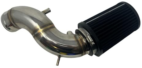 Kit Aspirazione Diretta Alta 2 Ingressi IHI-1446-TD04 compatibile con Abarth 500/595 in ACCIAIO INOX con saldature a Tig (2 Ingressi, Blu)
