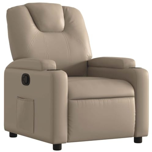 vidaXL Reclinerfåtölj cappuccino konstläder, liggfåtölj, fåtölj, justerbar fåtölj, liggfåtöljer, fåtöljer, justerbara fåtöljer, lutningsbar fåtölj