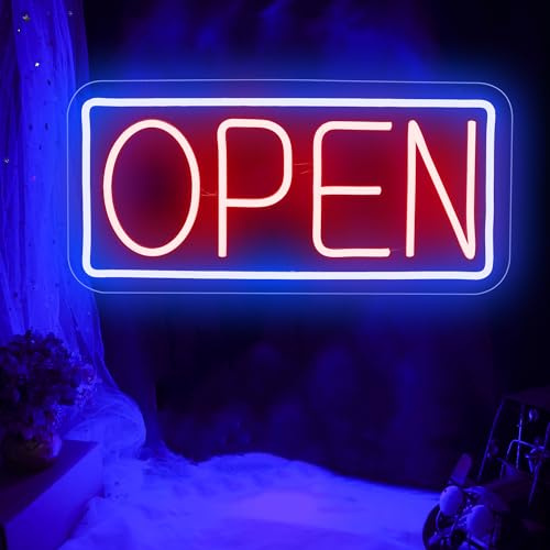 Open Neonlichter LED-beleuchtetes Panel, USB-betriebenes LED-Display, dimmbar, für Bar, Club, Geschäft, Restaurant, Café, Dekoration Geschenk
