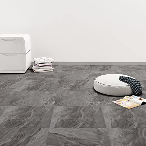 Rantry Bodenleisten selbstklebend PVC 5,11m² schwarz mit Motiv, Boden Fliesen Aufkleber, Bad Küche Böden Aufkleber für Schlafzimmer Möbel Dekoration