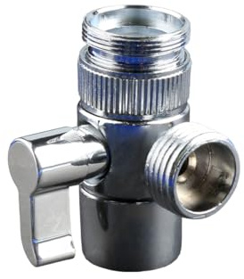 Thyonta 3-Way Tap Switch Valve - Shower Diverter Valve M22 X M24 Tap Kitchen Tap Bathroom Brass Diverter Sink Splitter for Handheld Shower Head Bathtub Fixed Spray Head