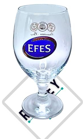 Roxley Efes Chalice Pint Glass Lager Beer Man Cave Lager Large 56 CL Glass Pint Glass Made in UK