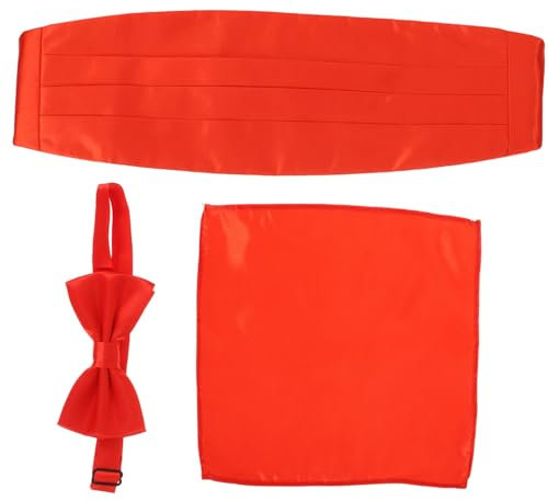 GALPADA 30 Stk Kummerbund Für Herren Anzüge Für Männer Kostüm Bogen Smokinghemden Für Herren Mit Fliege Und Kummerbund Bandanas Für Männer Blaue Krawatte Männer Binden Blaue Schärpe Rot