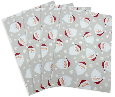 Gift Wrapping Tissue Paper for Christmas: Festive Santa Claus Tissue Paper 20pcs 50 x 35cm for Gift Wrapping Party Decoration