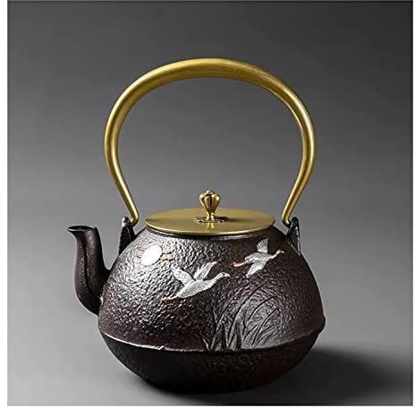 Service à thé japonais en fonte avec passoire amovible pour thé en vrac Style vintage