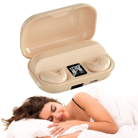 Invisible Sleep Headphones Mini Small Wireless Earbuds for Sleeping Nude | Invisible Flat Thin Earphones for Small Ears Earbuds Bluetooth Sleep Ear Buds Noise Isolation Lightweight for iPhone Android