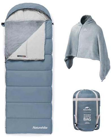 Naturehike Sac de couchage TROIS-saisons – Sac de couchage détachable chaud pour l'automne et l'hiver, confortable pour le camping, les voyages et l'extérieur