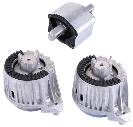Motorlager Getriebelager kompatibel für Mercedes C E CLK W204 W212 S204 CLS250 CLS220, A1402401318 A2042400217, 2x Motorlager & 1x Getriebehalter, Kraftfahrzeug-Motorenteile