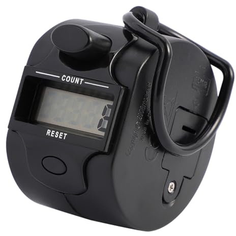 Mipcase 2pcs Digital Tally Counter Counter Clicker Electronic Hand Held Tally Finger Ring Holder Random Color