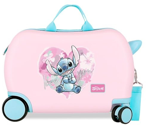 Joumma Disney Heart Stitch Barnväska Rosa 45 x 31 x 20 cm Styv 1,8 kg Sidokombinationslås ABS 1,8 kg 27,9 L Handbagage, Rosa, Talla única, barnresväska