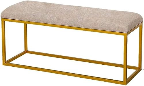 UBDVBMYZ Banc à chaussures dans l'entrée, banc de rangement, banc de lit, bancs de rangement, étagère à chaussures, banc d'assise, banc créatif à la porte, coussin rembourré nordique, tabouret porte