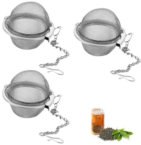Stainless Steel Tea Infuser Balls - Premium Mesh Strainers for Loose Leaf Tea & Herbs
