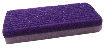 Piedra Pómez para Pies, Herramienta de Pedicura, Elimina Piel Muerta | Material PU Ligero, Agarre Cómodo, Efecto Masaje, Color Púrpura, Paquete de Tres Piezas para Suavizar Durezas